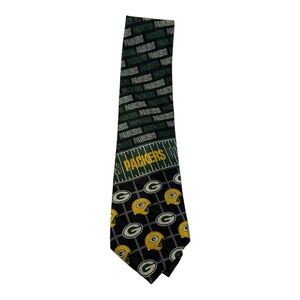 Vintage 1996 Green Bay Packers Silk Tie – RM Sport – Made in USA Ralph Marlin